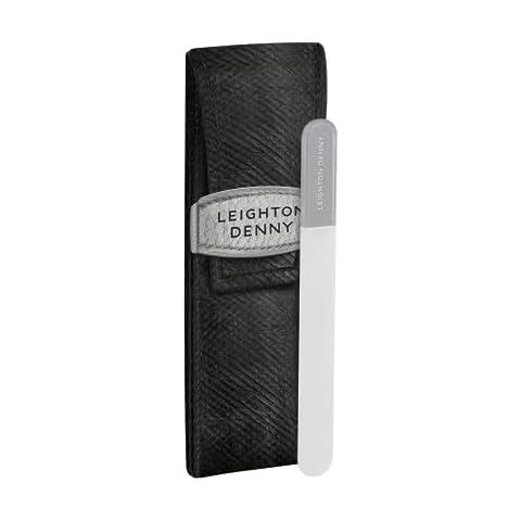 LEIGHTON DENNY Mini Travel Crystal Nail File 90mm Cover