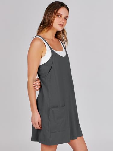 Image of ANRABESS Women Athletic Dress Summer Tennis Workout Active Sports Mini Romper Dress Built in Shorts Travel Vacation Clothes
