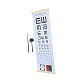 EXHUMKY Prüfung Werkzeug Test Eye Chart Für Augenprüfung Tester Schule Visuelle Diagramm Tragbare Eye Chart Test Poster