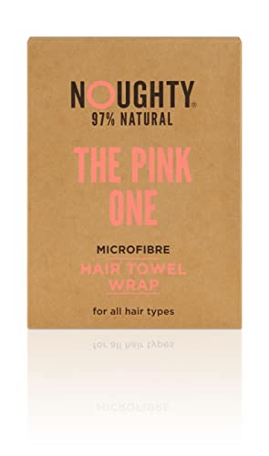 Noughty 97% Natural Microfiber Hair Towel Quickly Absorbs Moisture Quick-dry Wrap, Reduces Breakage Combats Frizz Pink - Image 2
