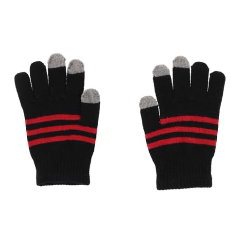 Image of Kids' One Size Striped Touchscreen Winter Glove