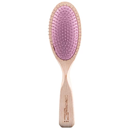 Chris Christensen 16 mm Oval Dog Brush, Breezy Brush Series, Groom Like a Professional, Round and Polished Stainless Steel Pins, Soft