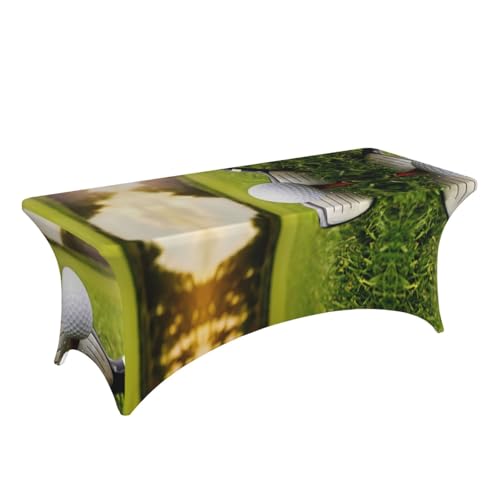 Nappe de table extensible 1,8m en élasthanne imprimé golf pour banquet - 4