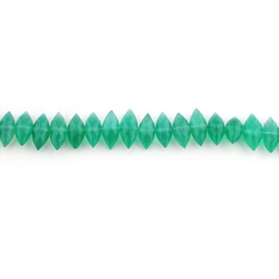 Perles goutte d'onyx vert LKBEADS taillées pour bijoux de luxe de haute joaillerie