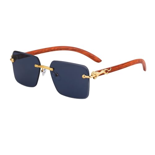 Lunettes de soleil rectangulaires finies les marques de nez avec le sans cadre