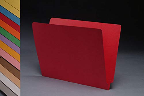 Doctor Stuff Pink File Folders - Letter Size Reinforced End Tab Folder With 2" Bonded Fastener On Inside Front And Back, 14 Pt Stock, Box Of 50 #TOP4