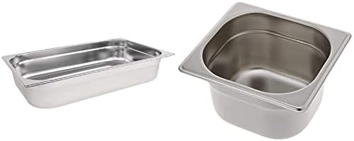 Vogue K994 Stainless Steel 1/1 Gastronorm Pan, 5.8 L Capacity, 40 mm Depth