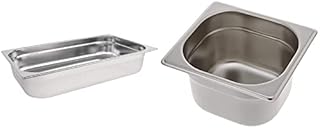 Vogue K994 Stainless Steel 1/1 Gastronorm Pan, 5.8 L Capacity, 40 mm Depth