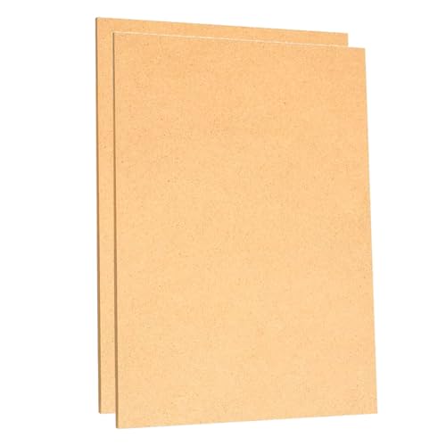 Tradineur - Pack de 2 Tablas de Marqueteria - Densidad Media - Fabricado en madera MDF - Ideal para la decoración y manualidades - 30x40 cm - Grosor: 0,3 cm