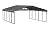 Arrow Carports Galvanized Steel Carport, Double Car Metal Carport Kit, 20' x 24' x 9', Charcoal