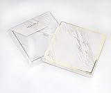 Buqoo Marble Sticky Notes,Fashionable Gilt Design,3.4’’× 3.4’’.Memo Self-Stick Note for...