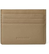 DORIS&JACKY Minimalist Lambskin Card Holder Slim Leather Credit Card Case And Thin Business Walle...