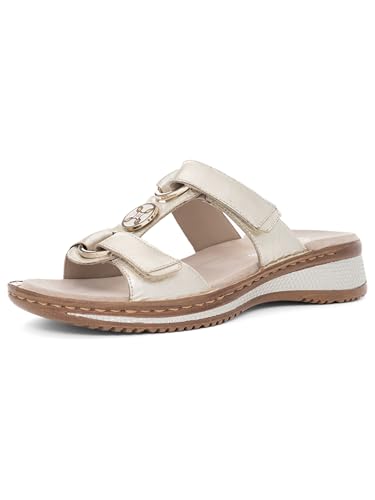 ARA Femme Hawaii Mocassin, Platine, 38 EU