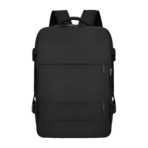 Mochila De Viaje - Bolsa De Viaje De Negocios | Libros Weekender, Espalda Para Portátil Con Alta Durabilidad, Separación Secadora Húmeda, Antivol, Aprobado Por Empresas Aé, Negro , Se référer au