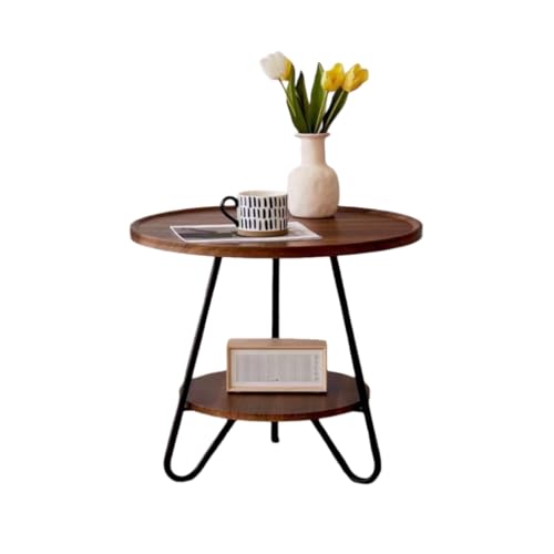 NYHGOXM �T�C�h�e�[�u�� �� �� ������� �k���� 2�i ���[ �\�t�@�T�C�h�e�[�u�� �~�j�e�[�u�� ���[�e�[�u�� �X���� ���a50cm ���a60cm ����53cm �R���p�N�g �g���ȒP (�E�H���i�b�g�A2�i�� 60cm + 40cm)