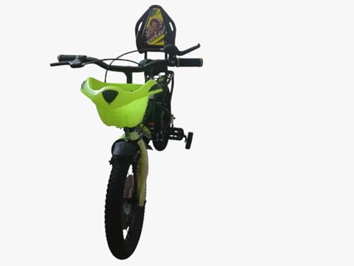 Image of Hero Galaxy 16T Kids Bicycle - Green Color | 16 Inch Children Cycle with Training Wheels | Strong Frame Kids Bike for Boys & Girls Age 4-6 Years|with Bell blk