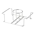 Amazon Basics, Supporto per Beer Can Chicken, Argento, 1 Pezzo