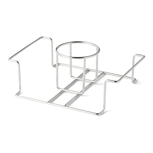 Immagine prodotto: Amazon Basics, Supporto per Beer Can Chicken, Argento, 1 Pezzo