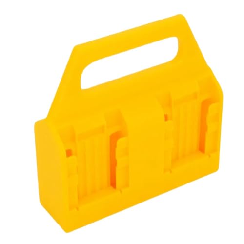 BlesConi Support de rangement de batterie 14 V 18 V – pour support de batterie en plastique ABS durable (jaune)