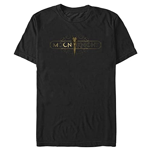 Marvel T-Shirt Homme Logo Tête de Mort Noir en Coton Coupe Droite