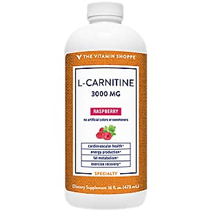 The Vitamin Shoppe L-Carnitine Amino Acid - 3,000 Mg - Supports Energy Production & Fat Metabolism - Raspberry (16 Fl. Oz.) #TOP20