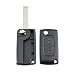 Produktbild 02B passend für2008 3008 5008 2 Taste Fernschlüsselfob Shell Fall Ce0523 HU83 Shell Cover Key-Schutz (schwarz)
