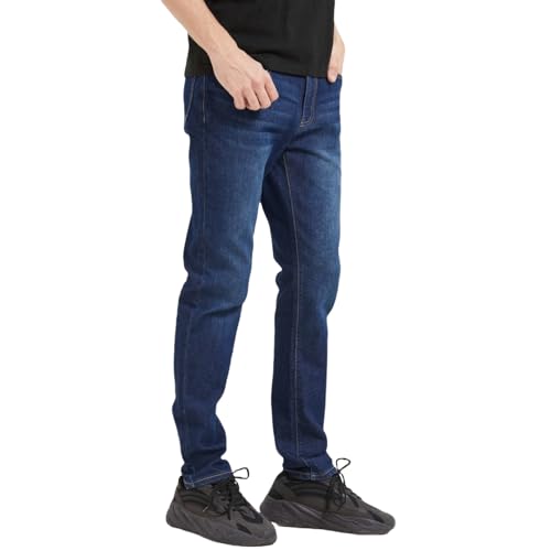 Stretch Fit Jeans for Men - Slim & Regular Fit Denim Blue Men Jeans, Straight Leg & Slim Fit Pants-Men's 5-Pocket4