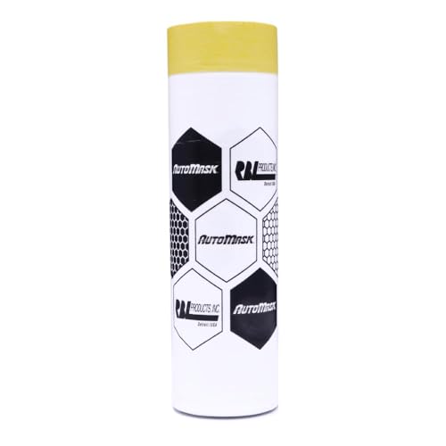 Image of RBL 109 AutoMask 72 inch x 115' Refill Roll - Pre-Taped, Lint-Free, Waterproof, Anti-Static Paint Masking Film - Heat & Solvent Resistant