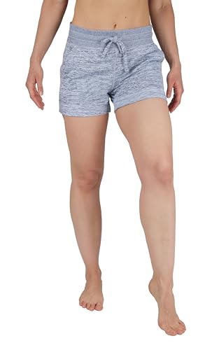 Image of 90 Degree By Reflex Soft Comfy Activewear Lounge Shorts with Pockets and Drawstring for Women