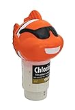 GAME 11404 Clownfish Pool Chlorinator, 3-Tablet Chlorine Dispenser, Five Tablet Capacity, Above- or Inground Pool Use, Adjustable Dispensing Rate