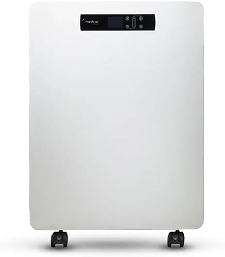 MedicAir Pro Max Air Purifier | HEPA-14 Filter Removes 99.99% Bacteria & Allergens | Noise Level of 28 dB | Powerful Airflow up to 1500m3/hour | Air Purifier for Hospitals and Large Spaces | White