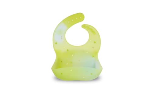 PAPERCLIP Color-Changing Adjustable Silicone Baby Bib - BPA Free, Waterproof, Dishwasher & Microwave Safe - Aurora Green 6
