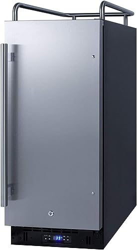 Comparison: Best Built In Kegerator 8 Summit Appliance SBC15NKIF 15" Wide Built-In Kegerator (Panel Not Included); 2.9 cu.ft Capacity; Automatic Defrost; Wire Shelves; Ideal Beer Temperature; Stainless Steel Floor Cover