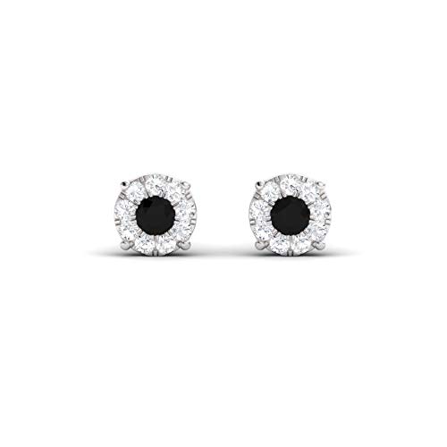 Diamondere-Natural-and-Certified-Black-and-White-Diamond-Halo-Earrings-in-14K-White-Gold-052-Carat-Earrings-for-Women 31bTsXpUTmL