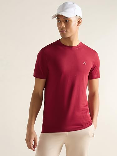 Image of Clans & Hans Men's Super Combed Cotton T Shirt, Regular Fit Round Neck Tshirt, Half Sleeves, Plain T-Shirt for Men