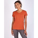Real Essentials 5 Pack: Women's Short Sleeve V-Neck Activewear T-Shirt Dry-Fit Wicking Yoga Top (Available in Plus) - Image 2
