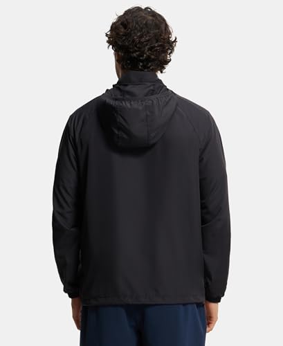 Image of Jockey MV40 Men's Microfiber Fabric Water Resistant Convertible Active Wear Hoodie Jacket