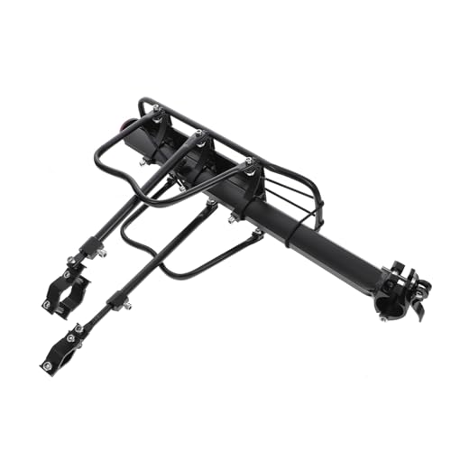 Toddmomy portabicicletas Asiento Estante cesto portabultos Manos Bike bicileta Percha portaequipajes para Bicicletas Soporte para Bicicleta de montaña aleación de Aluminio Black