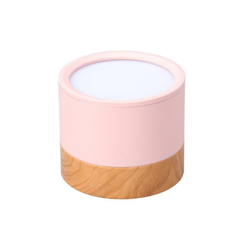 Spot LED encastrable orientable et dimmable rose 7W effet bois