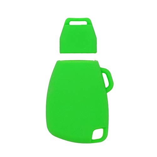 BROVACS Silicone Cover Protector Case Holder Skin Jacket Compatible with MERCEDES BENZ 3 Button Smart Remote Key Fob CV4956 Light Green - Image 2