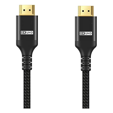 8K HDMI Cable 3M, Etseinri 48Gbps High Speed HDMI 2.1 Cable Support 8K@60Hz Dynamic HDR HDCP 2.2 Compatible with Sam-Sung/L-G/Ro-ku TV,PS4 Cover