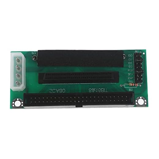 KieTeiiK SCSI 80-polig auf 68-polig auf 50-polige Adapterkarte überträgt Daten für Mini PC 50 Pin IDE Festplatte Adapter Zubehör Scsi Festplatte Adapter 50 Pin