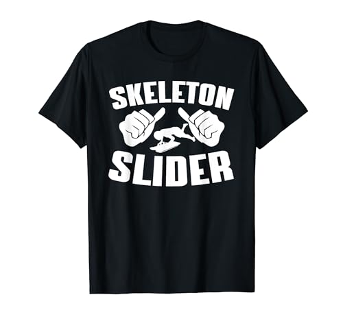 Skeleton Sliding Design Winter Sport Lover - Great Skeleton Slider Apparel Ice Track Squelette Traîneau T-Shirt