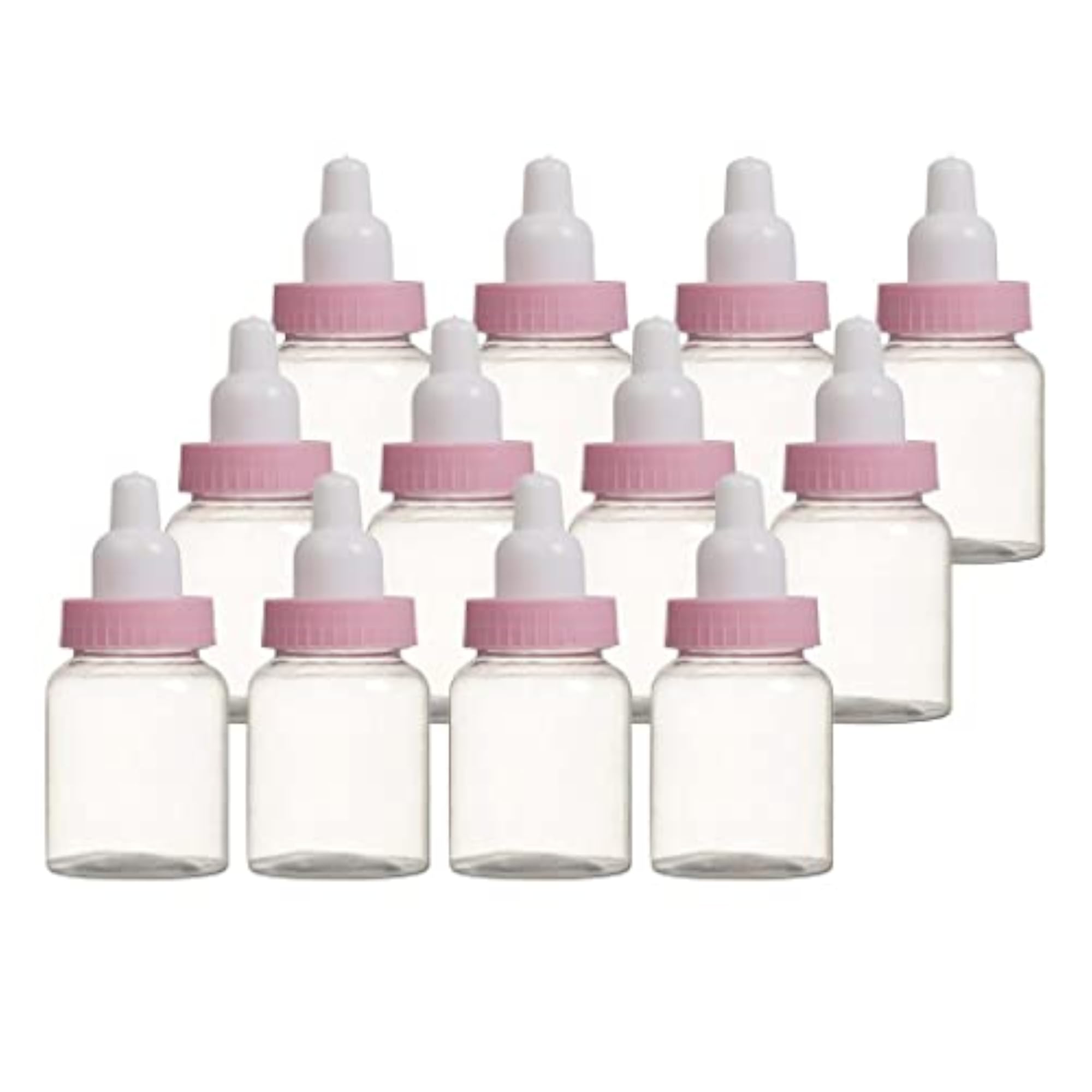 Candy Bottle Box for Baptism Birthday Party Decor, Pink