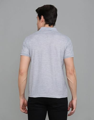 Image of INKKR Men Regular Fit Polo Neck Half Sleeve Solid Casual T-Shirt with Chest Pocket | Pack of 3