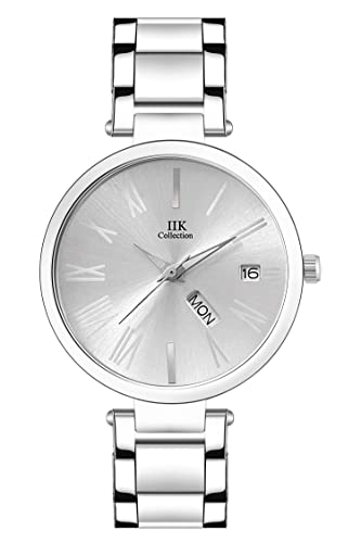 IIK-Collection-Elegant-Round-Dial-Stainless-Steel-Bracelet-Chain-Analogue-Watch-for-Women-and-Girls