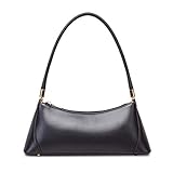 Barabum Retro Classic Hobo Clutch Shoulder Bag with Zipper Closure for Women (Black)