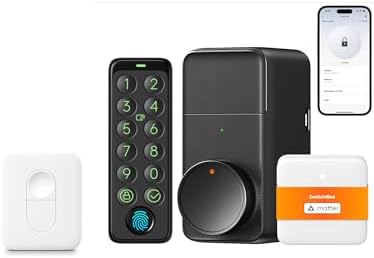 SwitchBot Smart Lock Pro with Remote, Keyless Entry Door Lock, Sm...