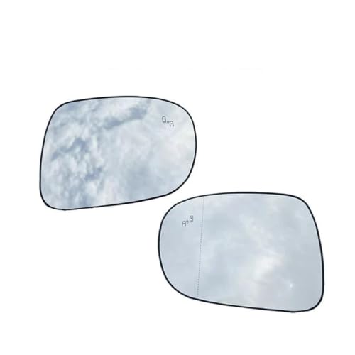 Glace de rétroviseur pour Lexus ES 2012-2018 | Pack de 2 miroirs chauffants avec angle mort