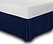 Utopia Bedding Cotton Sateen Bed-Skirt (King, Navy) - 100% Finest Quality Long Staple Fiber - Durable, Comfortable and Abrasion Resistant, Quadruple Pleated, Cotton Blended Platform